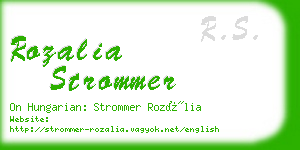 rozalia strommer business card